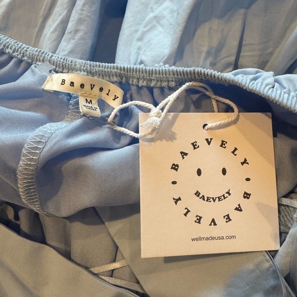 Elegant Sky Blue Maxi Dress - Picture 10 of 10